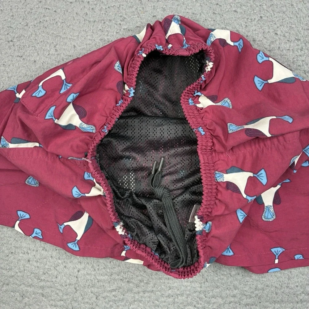Patagonia Baggies Shorts Men's Small Pink Blue Footed Booby Bird Swim Trunks